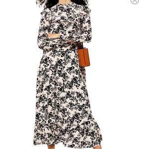 Floral Print Long Sleeve Prairie Dress
TOPSHOP